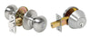 Tell Finishing Touches Parkland Satin Nickel Deadbolt and Entry Door Knob 1-3/4 in.