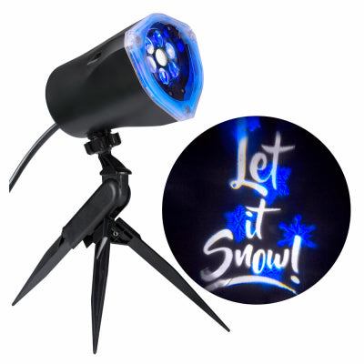 Gemmy Whirl-A-Motion Let It Snow LED Light Show Projector Blue/White