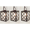 Living Accents  C7  Brown Lantern  Light Set  Clear  9 ft. 10 lights