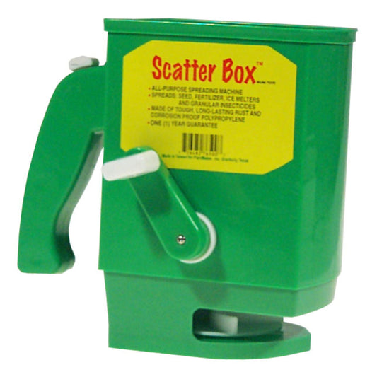 PlantMates Scatter Box 12 ft. W Broadcast Handheld Spreader For Fertilizer 3 lb