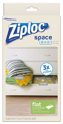 Ziploc Space Bag Clear Storage Tote 39.5 in. H X 26.5 in. W