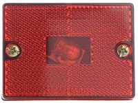 Trailer Clearance Light, Stud-Mounted, Red, 2.75 x 2-1/8-In.