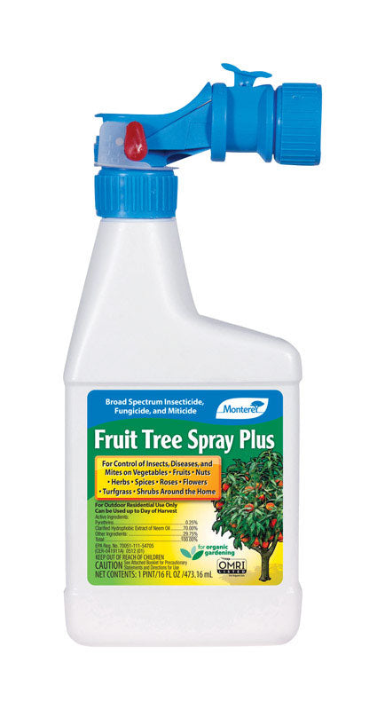 Monterey Fruit Tree Spray Plus Organic Insect Killer/Fungus Control Liquid Concentrate 16 oz