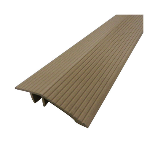 M-D Building Products  Cinch  36 in. L Prefinished  Beige  Aluminum  Reducer Transition Strip