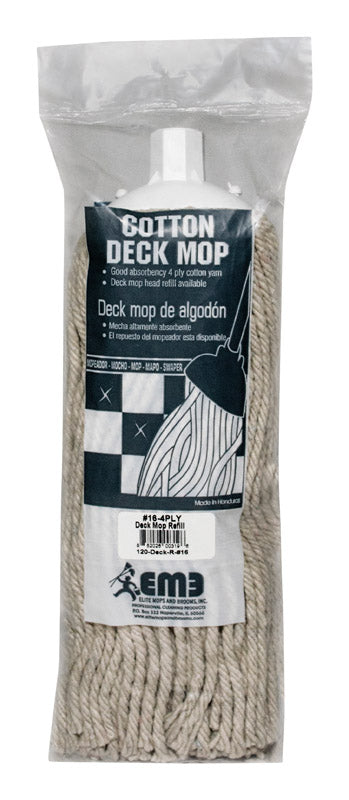 Elite #16 Deck 4-Ply Cotton Mop Refill