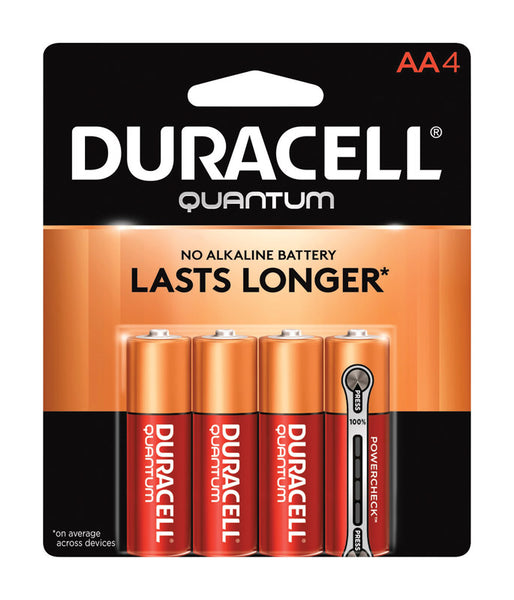 Duracell  Quantum  AA  Alkaline  Batteries  4 pk Carded