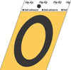 Hy-Ko 3-1/2 in. Black Aluminum Number 0 Self-Adhesive 1 pc. (Pack of 10)