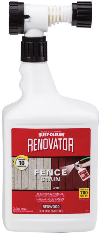 Rust-Oleum Renovator Semi-Transparent Redwood Fence Stain 56 oz.