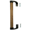 Prime-Line 10-15/16 in. L Black Wood Door Handle