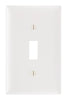 Pass & Seymour Almond 1 gang Plastic Toggle Wall Plate 1 pk