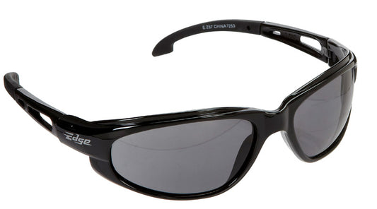 Edge Eyewear  Dakura  Safety Glasses  Black Lens Black Frame 1 pc.