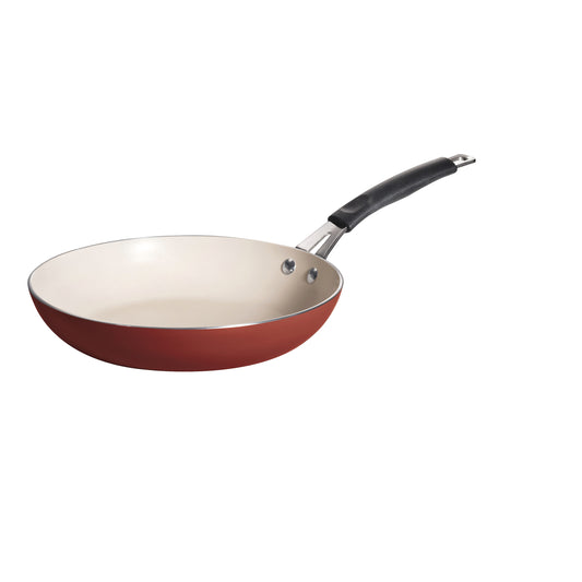 10 in Simple Cooking Ceramic Fry Pan - Spice Red