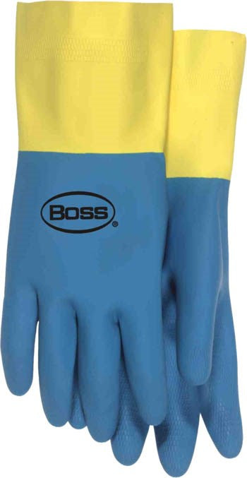 Boss Gloves 55M 14" Medium Flock Lined Neoprene & Latex Gloves                                                                                        