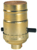 Westinghouse Brass Medium Base Push Thru Socket 1 pk