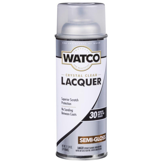 Watco Clear Wood Finish Lacquer Spray 11.25 oz. (Pack of 6)