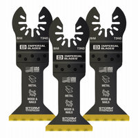 Imperial Blades One Fit 4-1/8 in. L Titanium-Coated Bi-Metal Oscillating Saw Blade 3 pk