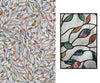 Artscape Multicolored New Leaf Indoor Window Film 24 in.   W X 36 in.   L