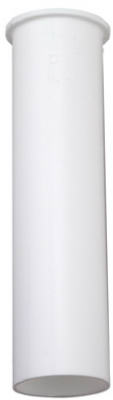 Flanged Kitchen Drain Tailpiece, White Plastic, 1.5 O.D. Tube x 6-In. (Pack of 5)