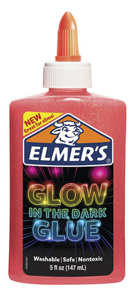Elmer'S 2034489 5 Oz Pink Glow-In-The-Dark Liquid Glue