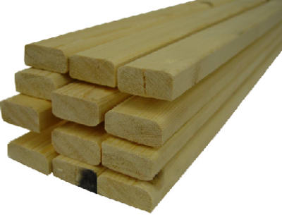 Wood Furring Strip 1 x 2-In. x 8-Ft. (Pack of 12)