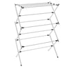 Homz 42 in. H X 30 in. W X 14.3 in. D Metal Accordian Collapsible Clothes Drying Rack