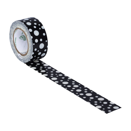 Duck 0.75 in. W x 180 in. L Black/White Mod Dots Duct Tape (Pack of 6)