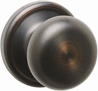 Juno Interior Handleset, Hancock Knob, Venetian Bronze