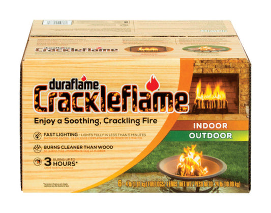 Duraflame  Crackleflame  Crackling Fire Log  6 pk