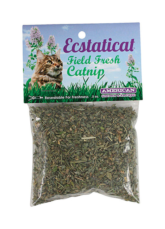 Esctaticat  Black/Brown  Fresh Bag  Loofa  Catnip Toy  Small  1