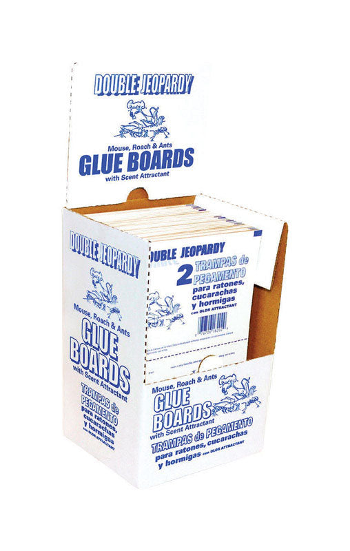JT Eaton Double Jeopardy Glue Board For Mice, Roaches, Roaches 2 pk (Pack of 72)