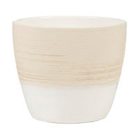 Scheurich 5 in. H x 5-1/2 in. W Ceramic Vase Planter Vanilla Cream (Pack of 4)