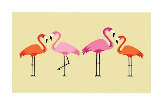 Mat Coir Flamingo 17x29