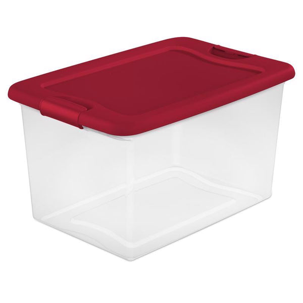 Sterilite 15 Qt. Plastic Stackable Storage Container with Lid, Clear (24  Pack), 24pk - Food 4 Less