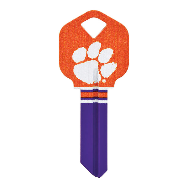 Hillman Clemson Tigers Painted Key House/Office Universal Key Blank Single (Pack of 6).