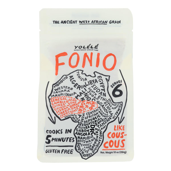 Yolele - Fonio en grano apto para microondas - Caja de 6 a 10 oz (paquete de 6)