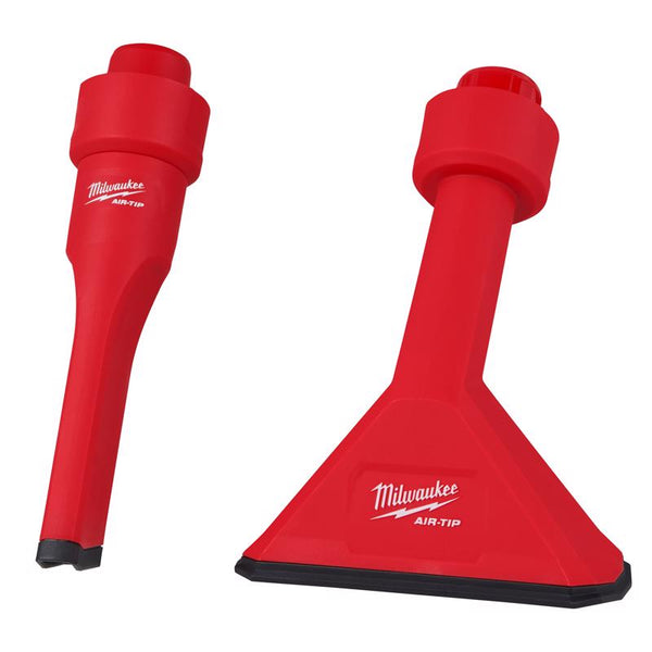 Boquilla para aspiradora multiusos antirayaduras Milwaukee AIR-TIP de 1-1/4 pulg. a 2-1/2 pulg., 2 piezas