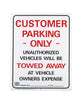 Hy-Ko English White Informational Sign 19 in. H X 15 in. W