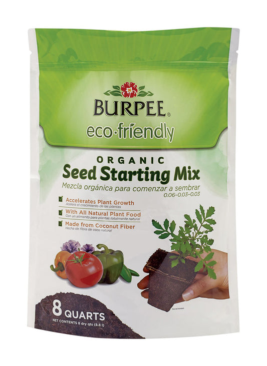 Burpee  eco friendly  Organic .06-.03-.03  Seed Starting Mix  8 qt.