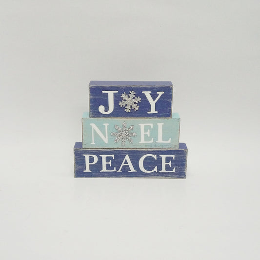 Celebrations Joy, Noel, Peace Blocks Blocks (Pack of 4)