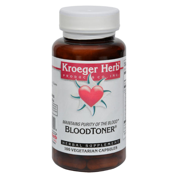 Tónico sanguíneo Kroeger Herb - 100 cápsulas vegetarianas