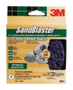 3M SandBlaster 4.5 in. Ceramic Blend Bolt-On Sanding Disc 60 Grit Coarse 3 pk