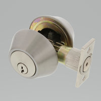 Ultra Security Satin Nickel Metal Double Cylinder Deadbolt