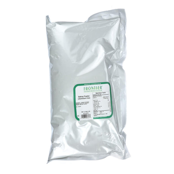 Polvo para hornear Frontier Herb sin aluminio - Artículo a granel individual - 5 libras (paquete de 5)