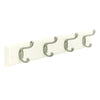 Amerock  18 in. L Fiberboard/Zinc  Medium  4-Hook  Rack  1 pk