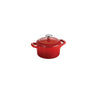 10.5 oz Enameled Cast-Iron Series 1000 Covered Mini Cocotte - Gradated Red