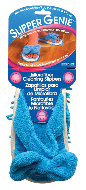 Fuzzy Wuzzy Slipper Genie Microfiber Cleaning Cloth 5-1/2 in. W x 30-1/2 in. L 1 pair