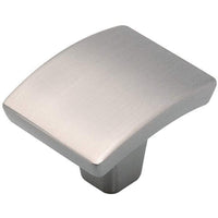 Hickory Hardware Rotterdam Contemporary Square Cabinet Knob 1 in. Satin Nickel Silver 1 pk (Pack of 10)