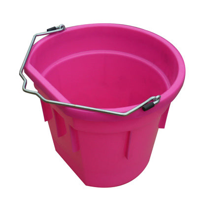 Utility Bucket, Flat Sided, Hot Pink Resin, 20-Qts.