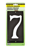 Hy-Ko 3-1/2 in. Reflective White Aluminum Number 7 Nail-On 1 pc. (Pack of 10)