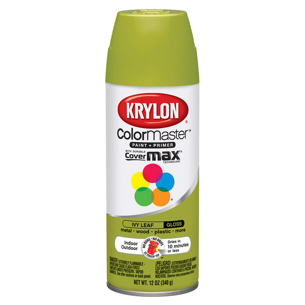 Pintura en aerosol brillante ColorMaster Ivy Leaf de Krylon, 12 oz (paquete de 6)